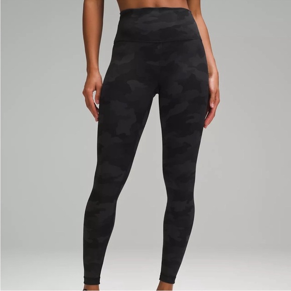 Rare Lululemon Align HR Heritage 365 Camo Deep Coal Multi 28” Size:6 - Picture 3 of 10